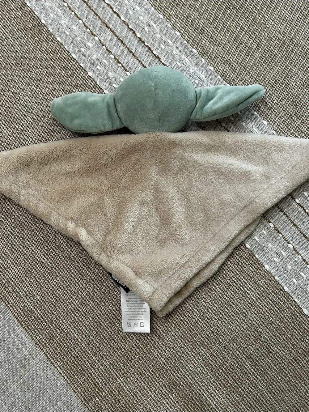 Lambs & Ivy Star Wars Grogu Baby Yoda The Child Plush Lovey Security Blanket EUC